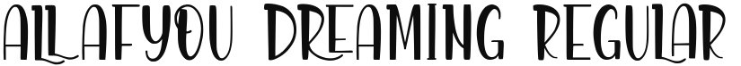 Allafyou Dreaming font download