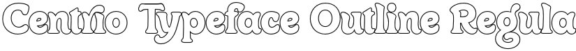 Centrio Typeface Outline font download