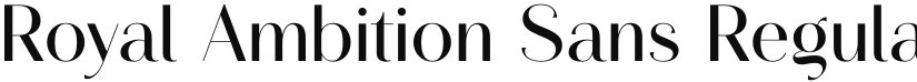 Royal Ambition Sans font download