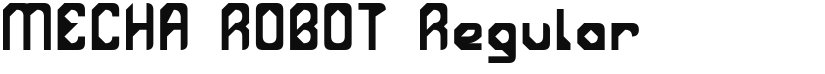 MECHA ROBOT font download