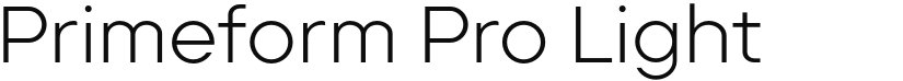 Primeform Pro font download