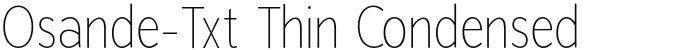 Osande-Txt Thin Condensed