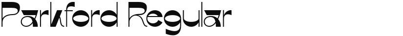Parkford font download