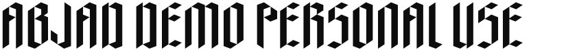 AbjaD - Modern Gothic Font font download