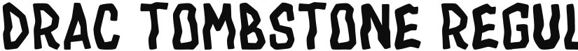 Drac Tombstone font download