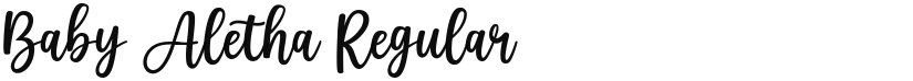Baby Aletha font download