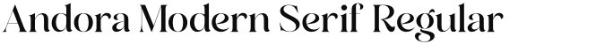 Andora Modern Serif Regular