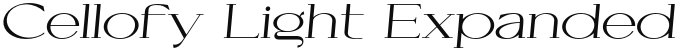 Cellofy Light Expanded Italic