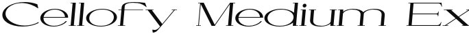 Cellofy Medium Extra Expanded Italic