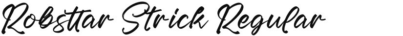 Robsttar Strick font download