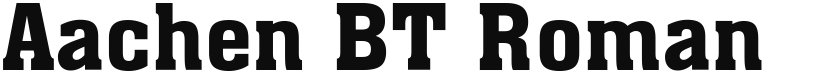 Aachen BT font download