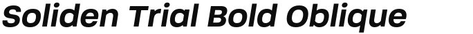 Soliden Trial Bold Oblique