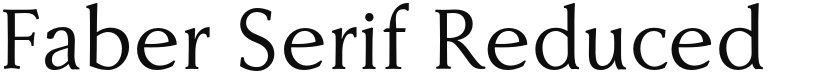 Faber Serif Reduced font download