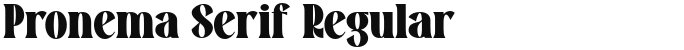 Pronema Serif Regular