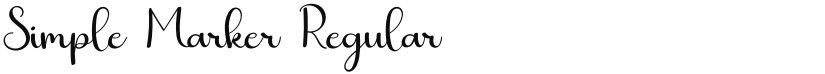 Simple Marker font download
