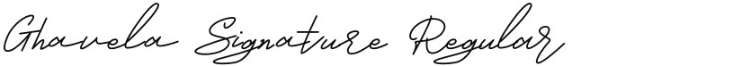Ghavela Signature font download