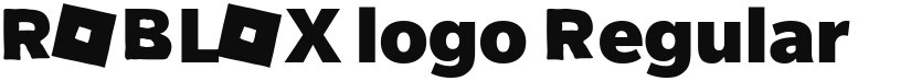 ROBL0X logo font download