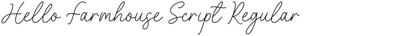 Hello Farmhouse Script font download