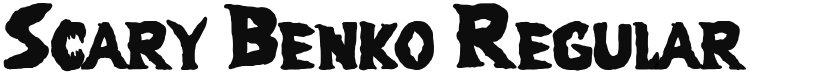 Scary Benko font download