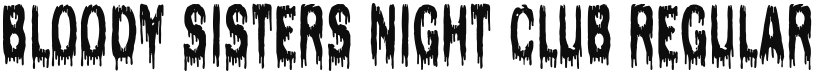 Bloody Sisters Night Club font download
