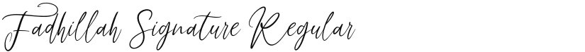 Fadhillah Signature font download