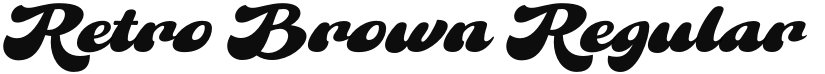 Retro Brown font download