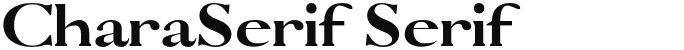 CharaSerif Serif
