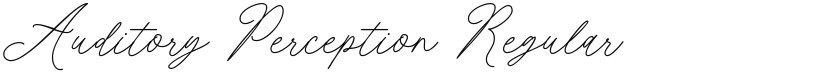 Auditory Perception font download