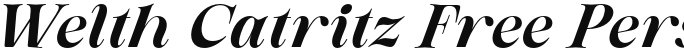 Welth Catritz Free Personal Use Italic