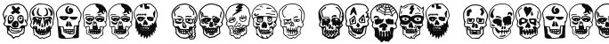 Skulls Party Icons Regular