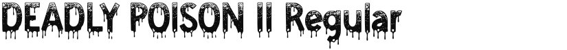 DEADLY POISON II font download