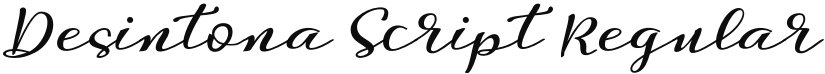 Desintona Script font download
