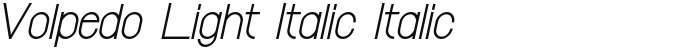 Volpedo Light Italic Italic