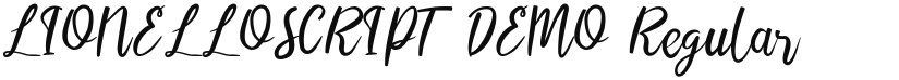 LIONELLOSCRIPT DEMO font download