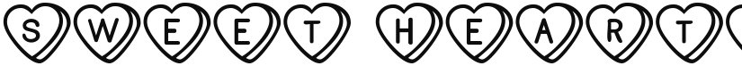 Sweat Hearts BV font download