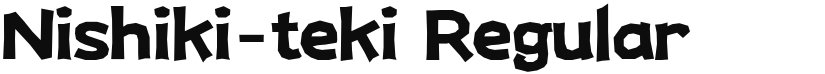 Nishiki-teki font download