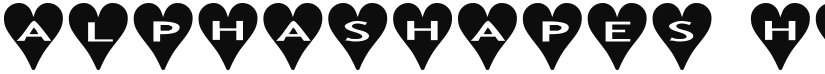 AlphaShapes Hearts font download