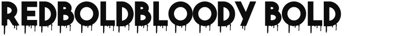 RedBoldBloody font download