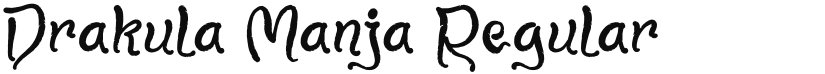 Drakula Manja font download