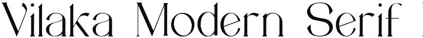 Vilaka Modern Serif Font font download