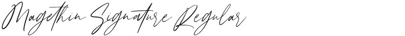Magethin Signature font download