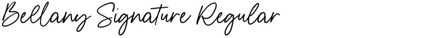 Bellany Signature font download