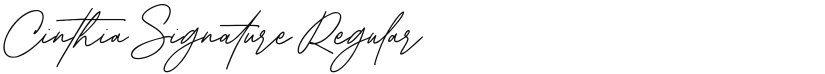 Cinthia Signature font download