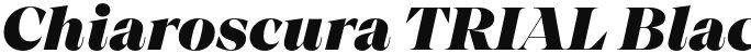 Chiaroscura TRIAL Black Italic