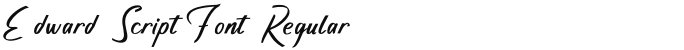 Edward Script Font Regular