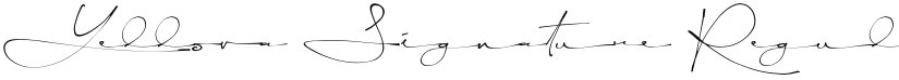 Yellova Signature font download
