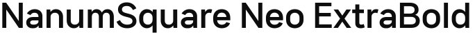 NanumSquare Neo ExtraBold