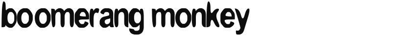 Boomerang Monkey font download