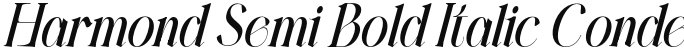 Harmond Semi Bold Italic Condensed