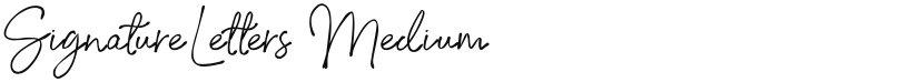 SignatureLetters font download